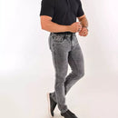 Calça Jeans Masculina Slim Fit Preta com Elastano