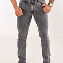 Calça Jeans Masculina Slim Fit Preta com Elastano