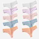 Calcinhas Fio Dental em Algodão sem Costura - Compre 5 Leve 10