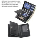 Carteira Masculina Vertical Moderna com Ziper